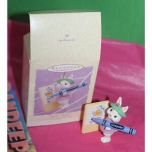 Vintage Hallmark Easter Picture Perfect Crayola 1995 Holiday Ornament QEO8249